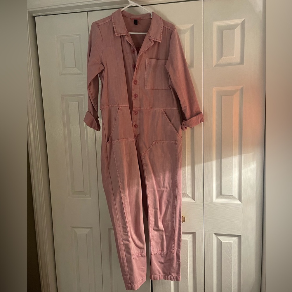 pink washed jumpsuit